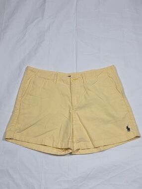 2 for $45 Ralph Lauren Sport Yellow Women's Shorts with Navy Polo Logo